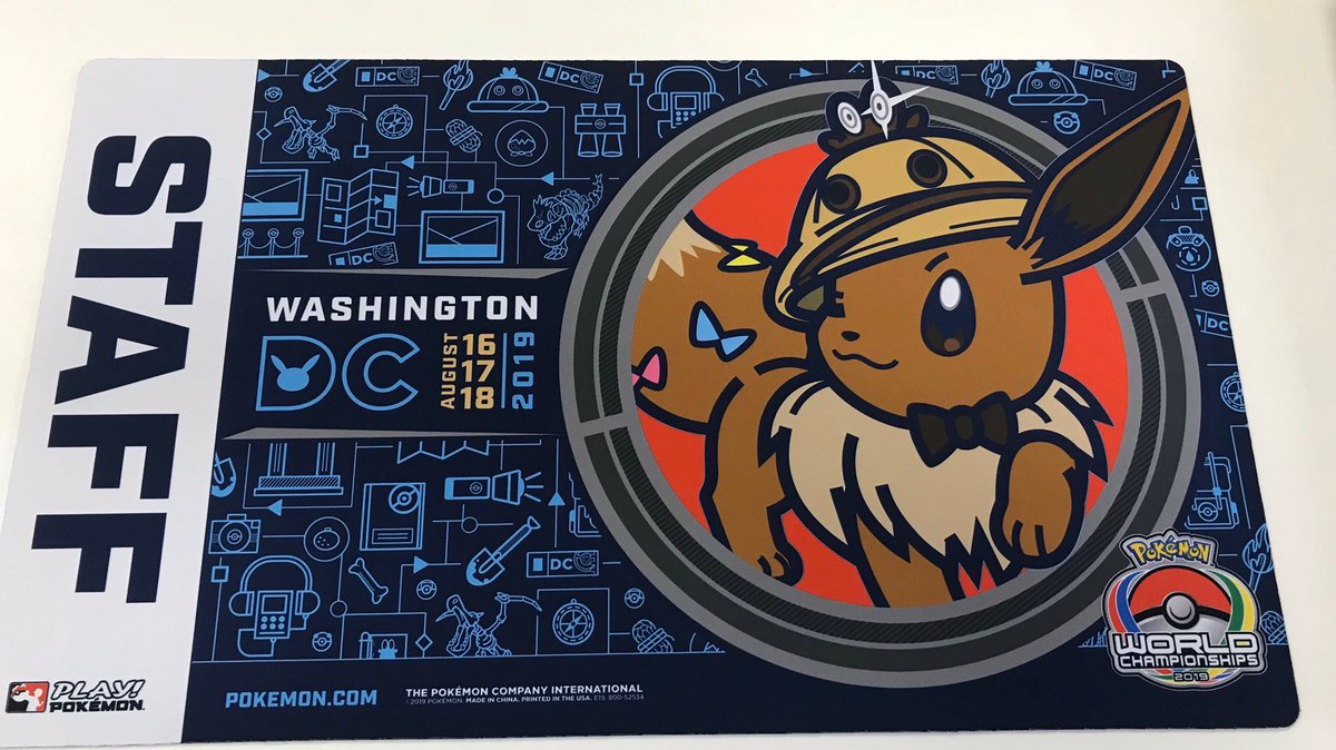 プレイマット WCS2019 ワシントン DC ピカチュウ【出場選手限定品
