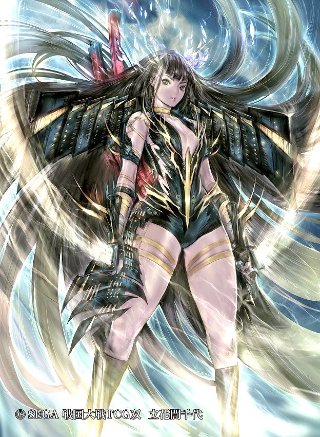 3月20日発売、戦国大戦TCG双第四弾にて【立花誾千代】描かせて頂きまし