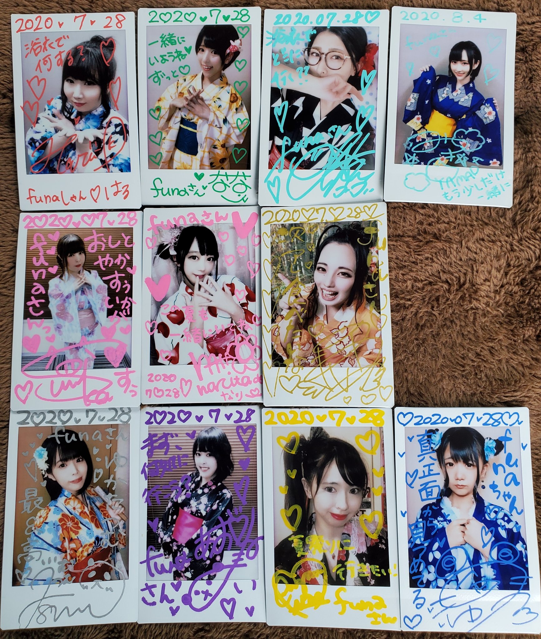 ReoNa デビュー前 チェキ 浴衣 直筆メッセージ入り ReoNa サイン入り