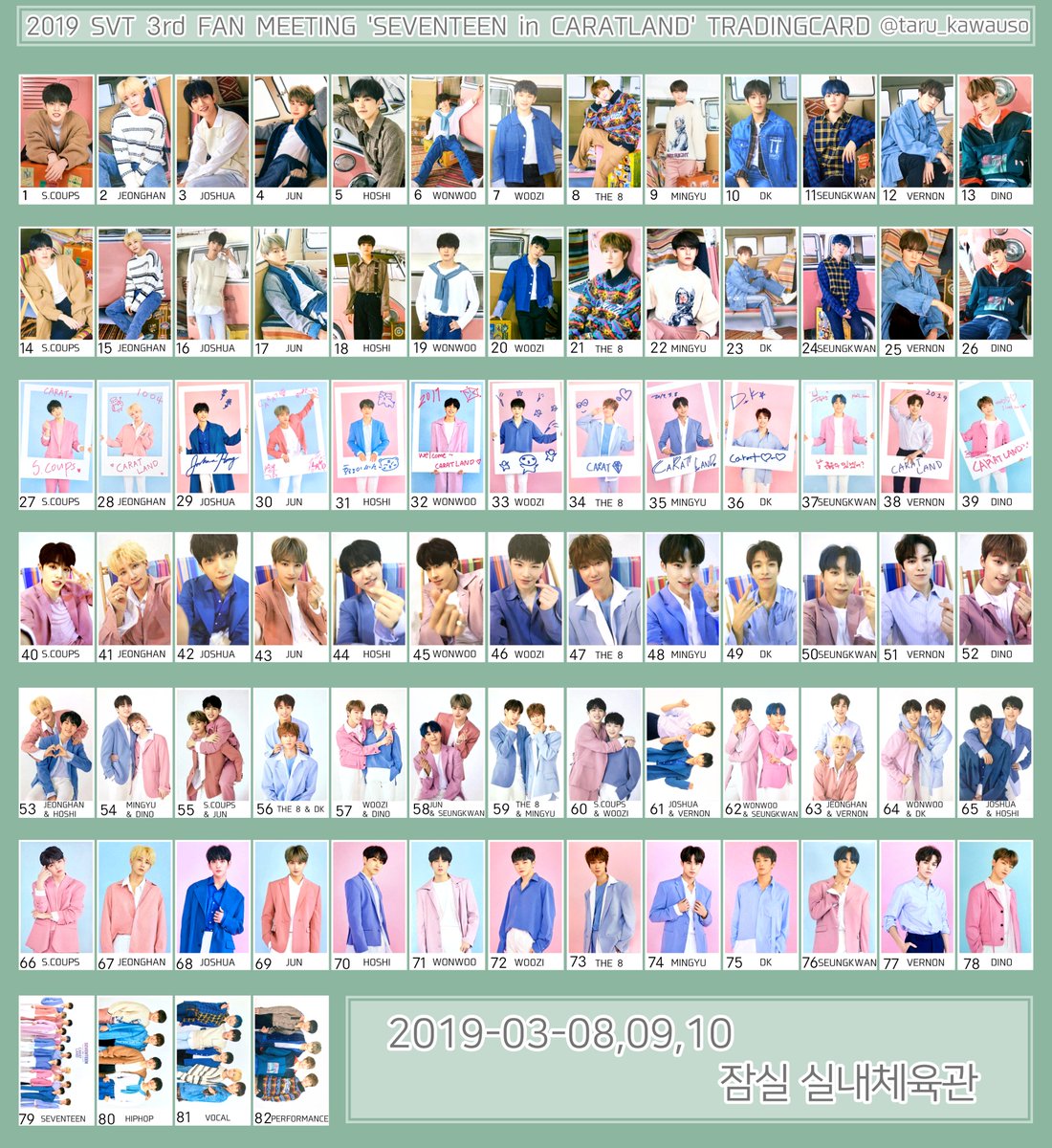 SEVENTEEN セブチ 2019 SVT 3rd FAN MEETING SEVENTEEN in CARATLAND