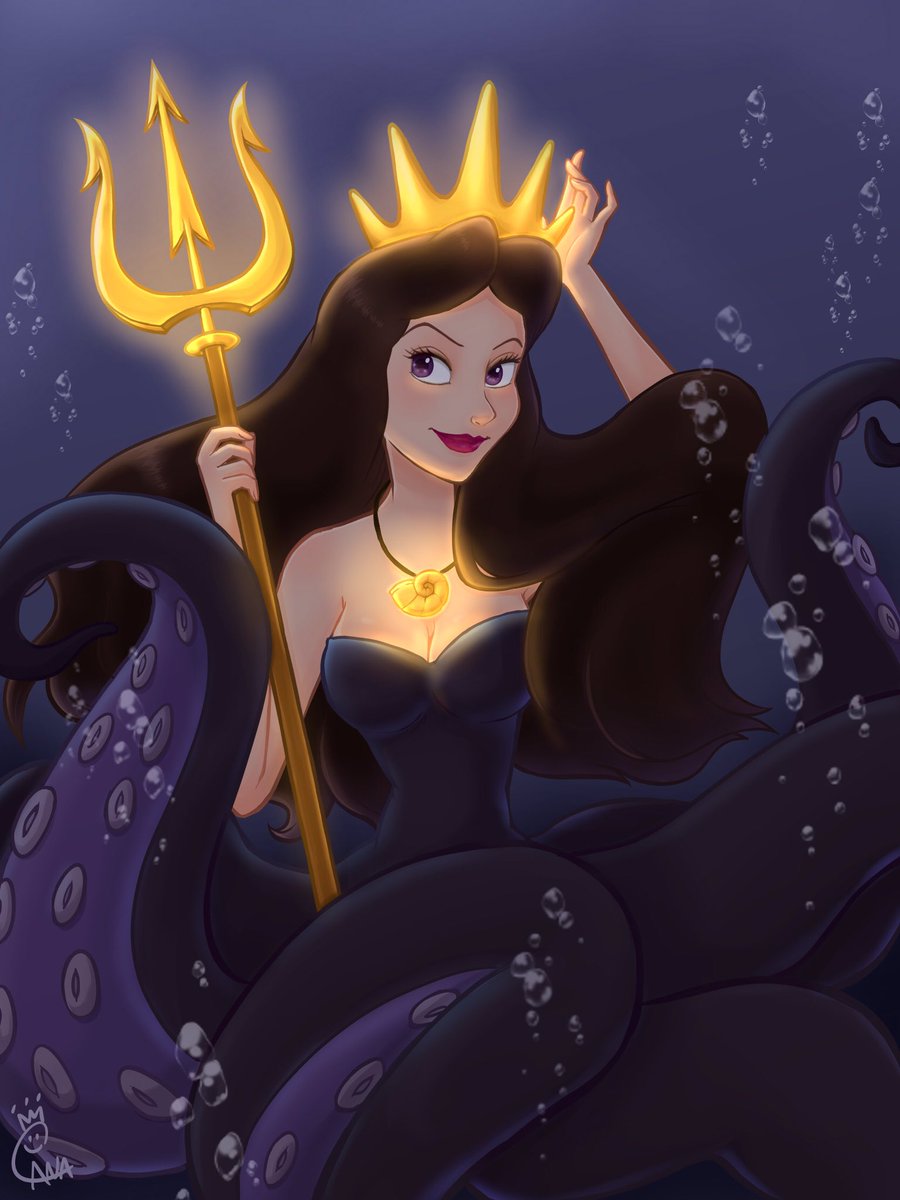 陸も人魚も支配する大女王👑 #リトルマーメイド #ヴァネッサ #アースラ