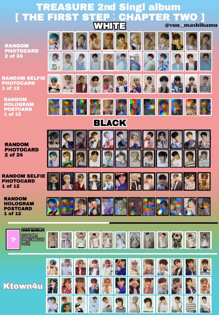 TREASURE トレカ ポストカード 一覧 交換 スマホ変えてアプリが