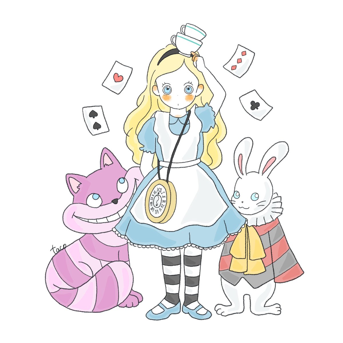 アリス〜🐰♣️♥️♠️♦️ #不思議の国のアリス #アリス #ディズニー