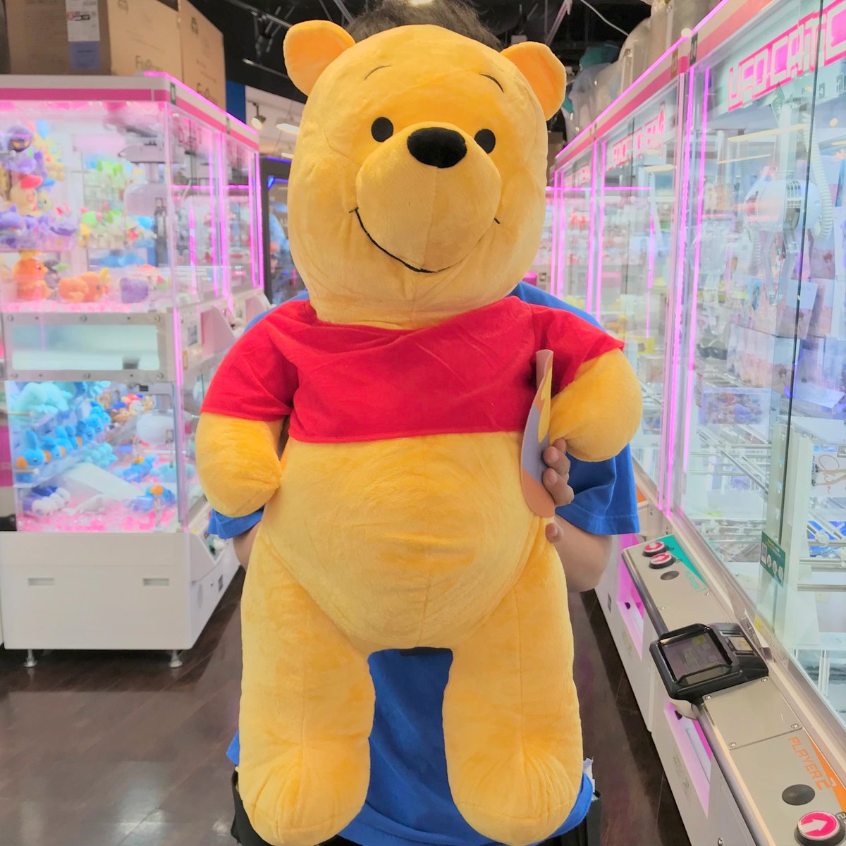 ＿人人人人人人＿ ＞ でかい😂！ ＜ ￣Y^Y^Y^Y^Y^￣ 「くまのプーさん