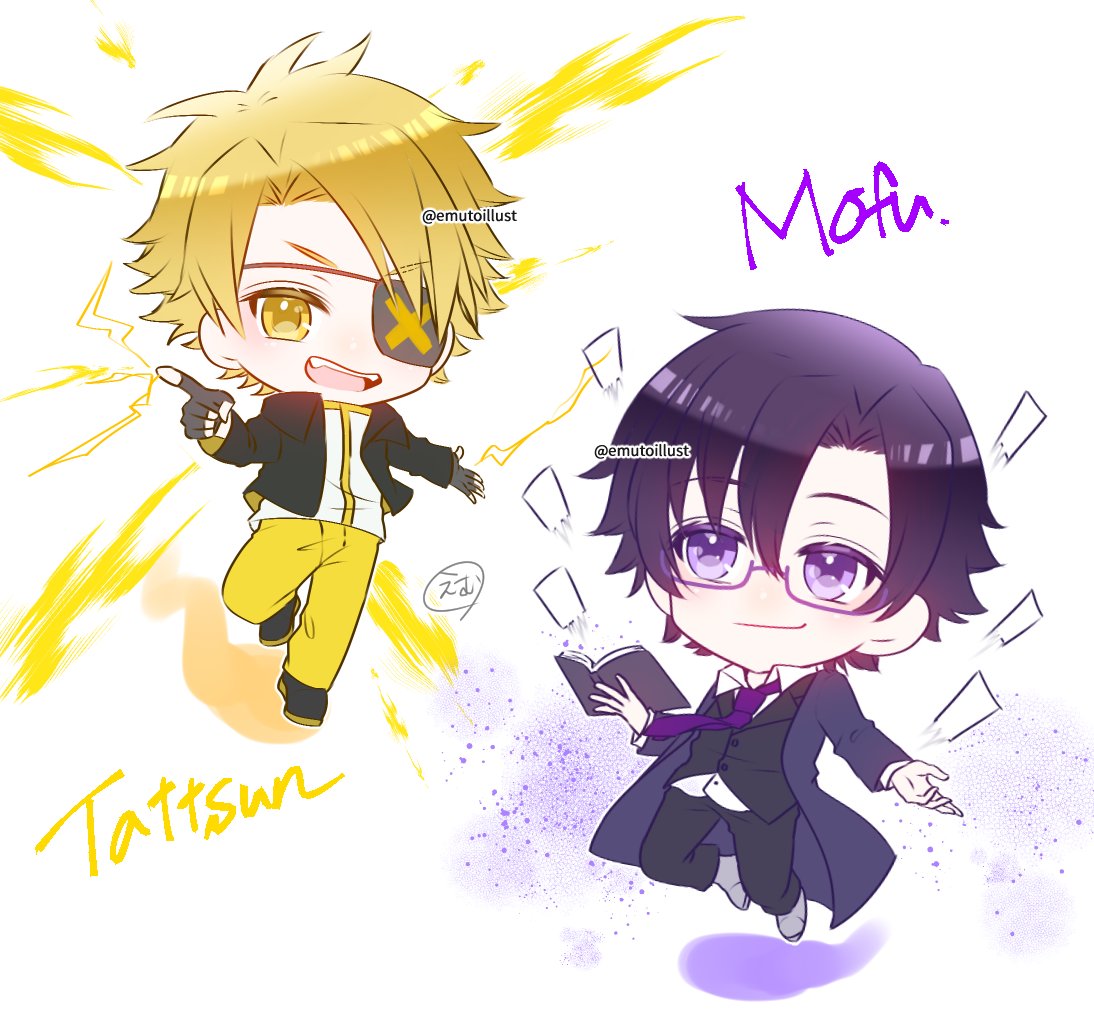 たっつんさん＆もふくん 一応ｸﾞｯｽﾞ衣装落書きです⚡️👓 #からぴち