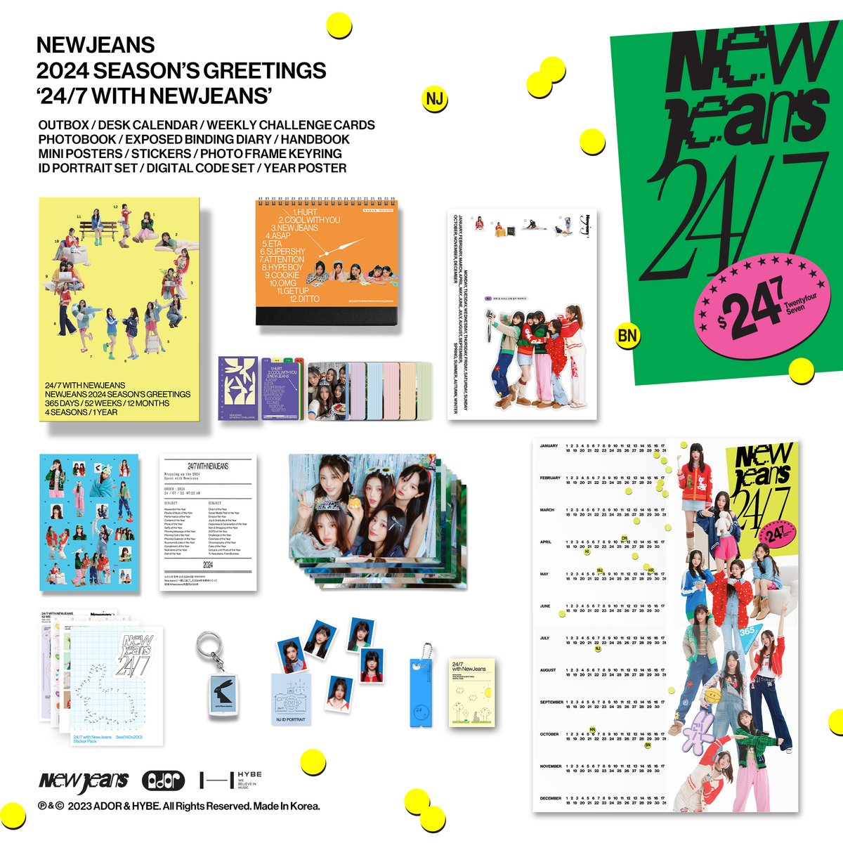 안내📢] NewJeans 2024 SEASON'S GREETINGS 출시 안내 (+ENG/JPN/CHN