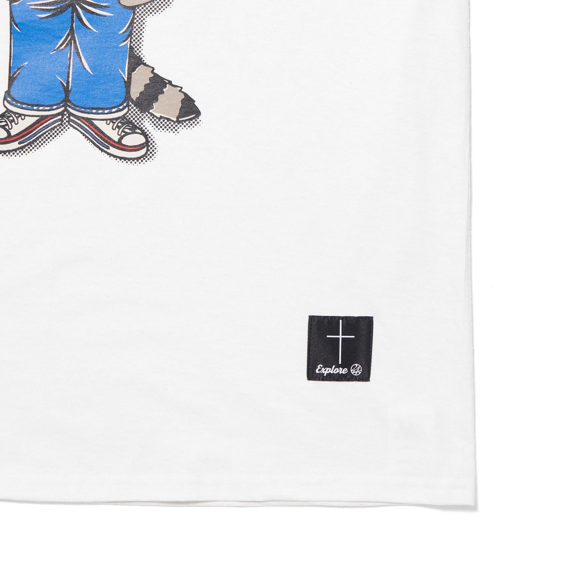 EXPLORE L/S Tee TAKAHIROっぽいと言われるアライグマをキャラクターに