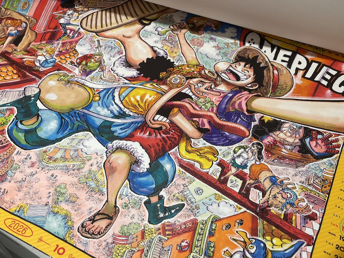 新商品】原画商品 『ONE PIECE』コミックカレンダー(大判)2026 3,960円