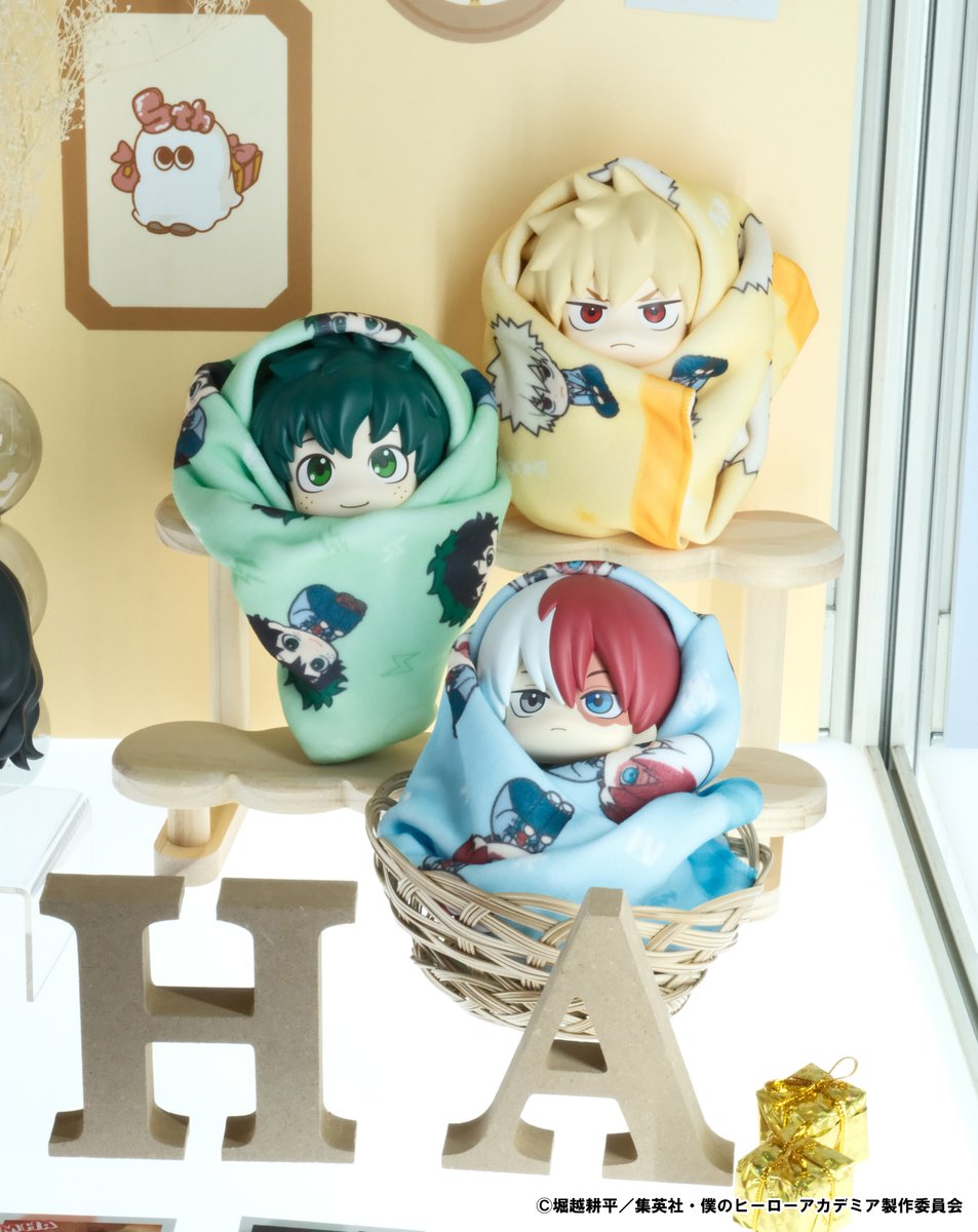 るかっぷ おくるみクロス 緑谷出久/爆豪勝己/轟焦凍 ジャンプフェスタ