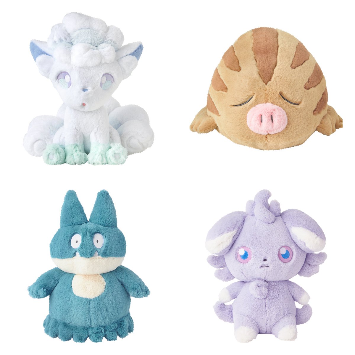 ふわふわ抱きぬいぐるみ」シリーズに「アローラロコン・ウリムー