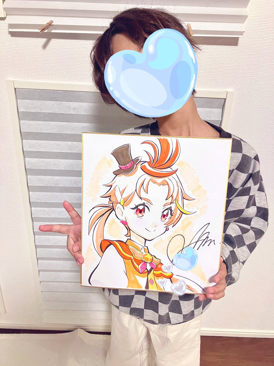 家宝にします😭😭😭 「板岡錦さん直筆キャストサイン入り色紙」 実は