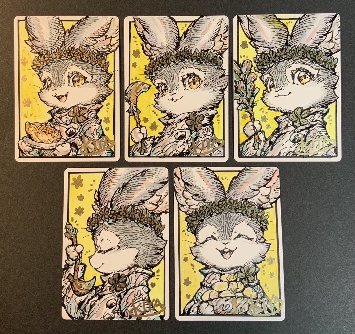 バンブルフラワー夫人」のアーティストプルーフを描きました！🐰 東京