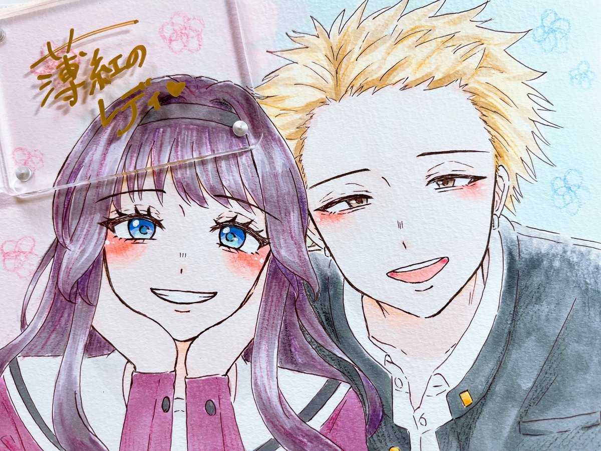 薫る花は凛と咲く #アナログイラスト