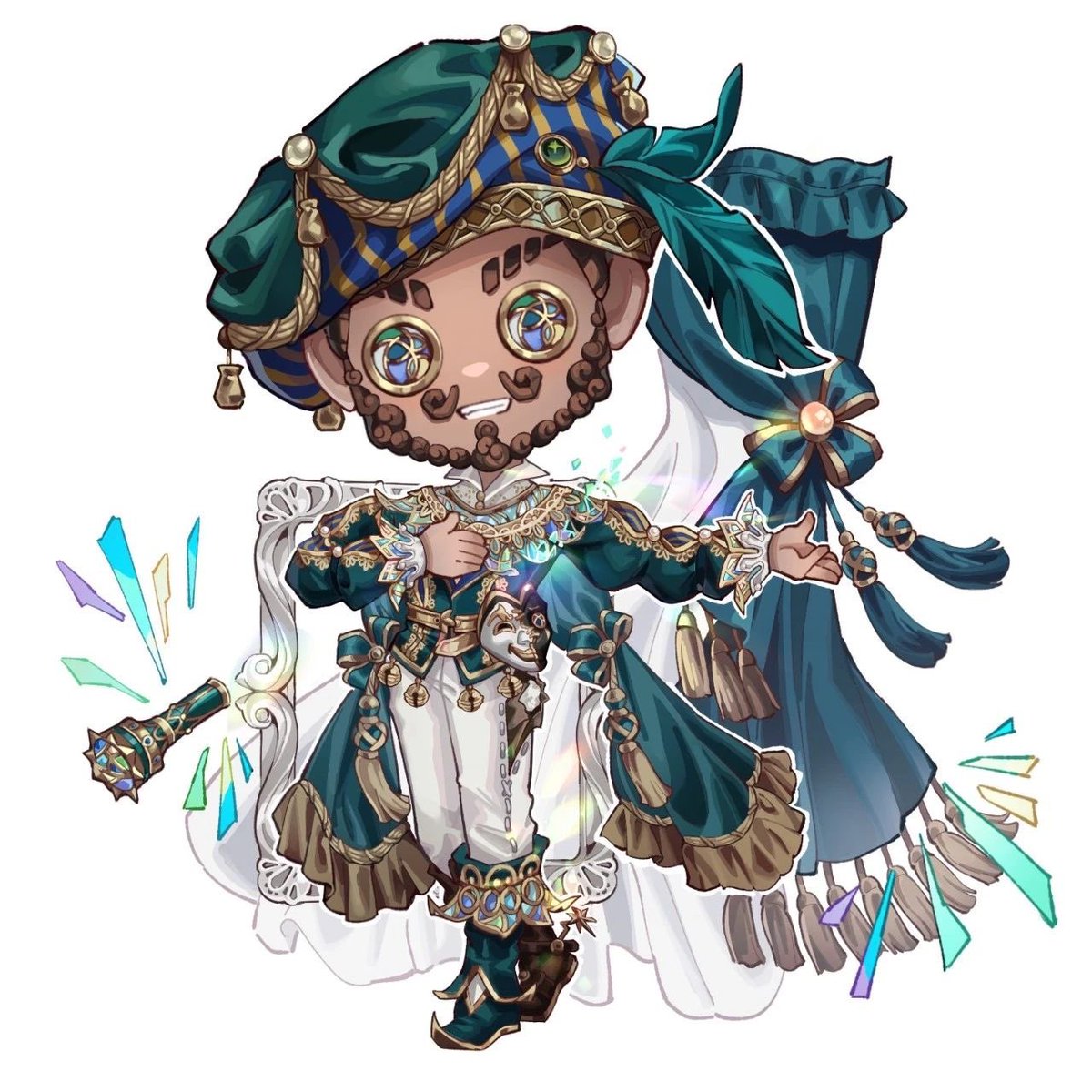 ミニキャライラスト】S37・真髄3 ・バーメイド ・芸者 ・泥棒