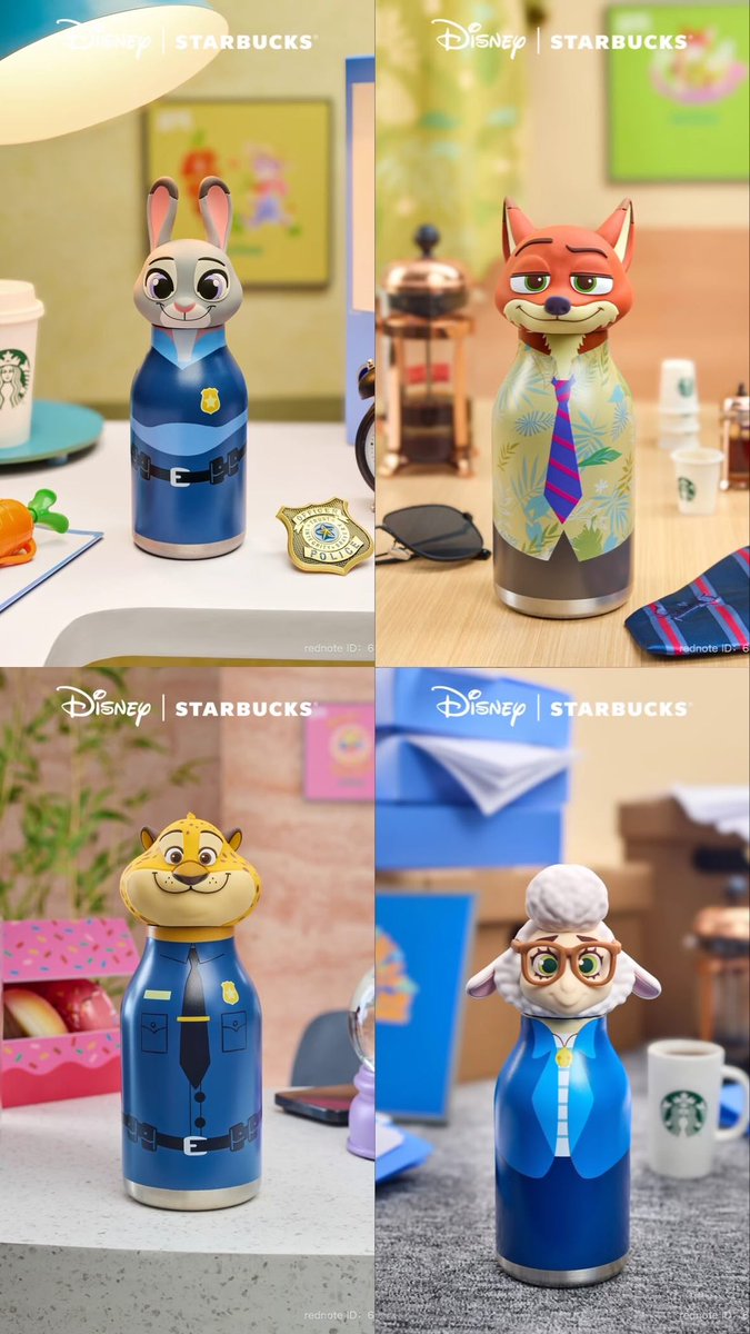 中国のスタバとズートピアとのコラボが可愛すぎる🦊☕️ #ズートピア