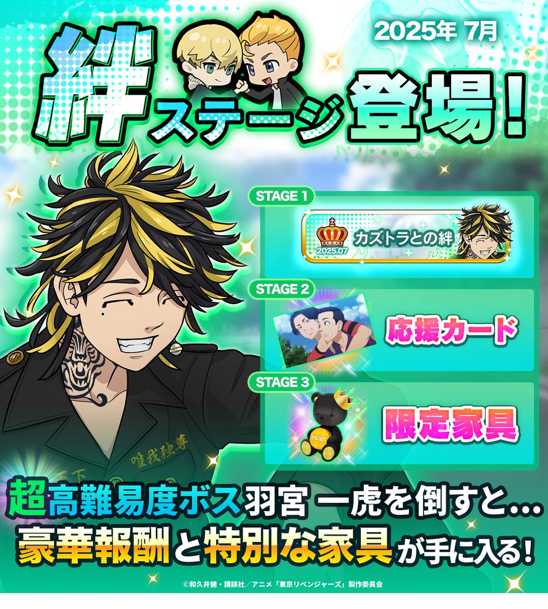 ₊˚ ✧ ‿︵‿୨୧‿︵‿ ✧ ₊˚ 絆ステージ 登場！ 🍀─ ・ ｡ﾟ:⠀｡ﾟ