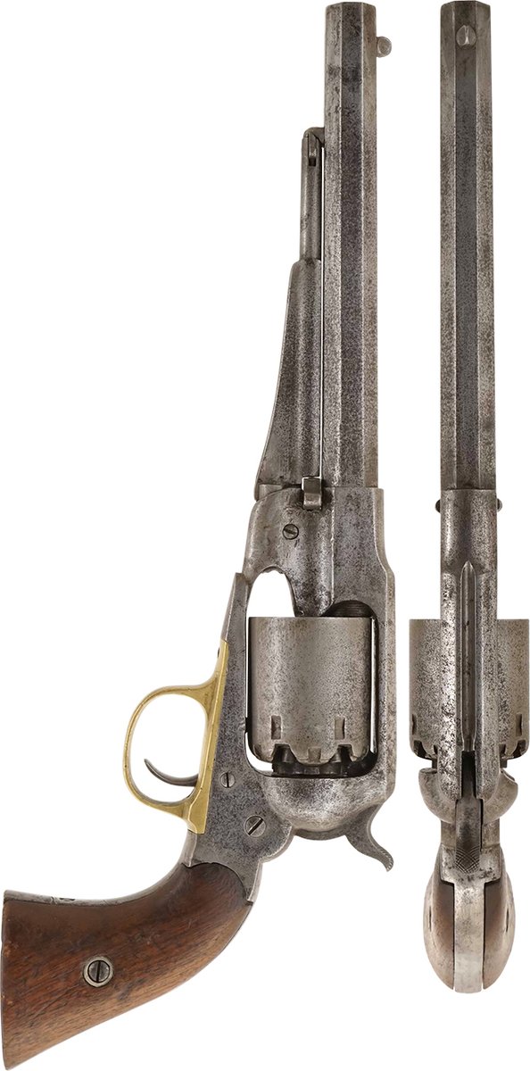 US #レミントン ニューモデル #アーミー #リボルバー、後期生産型