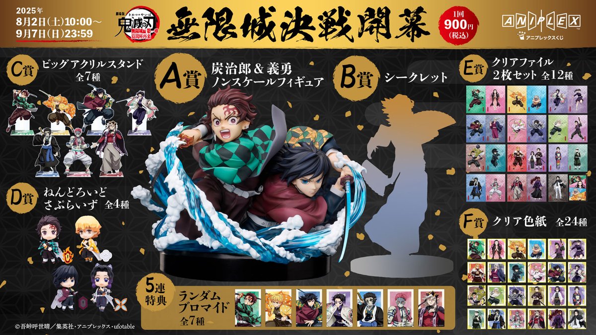 グッズ情報】 8/2より販売開始！ 「アニプレックス オンラインくじ