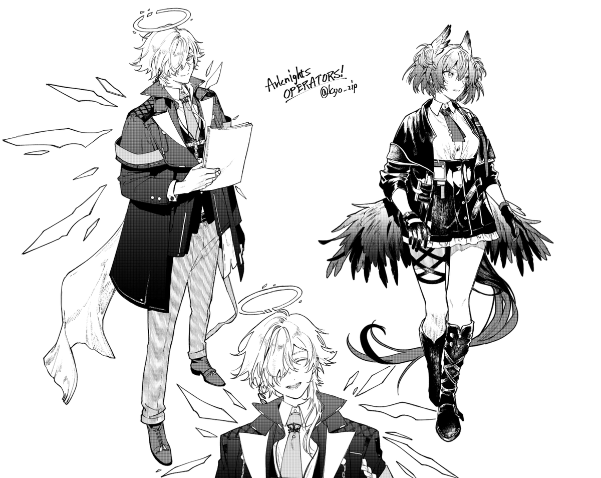 4コマのはみ出た絵 #アークナイツ #OPERATORS #オペレーターズ