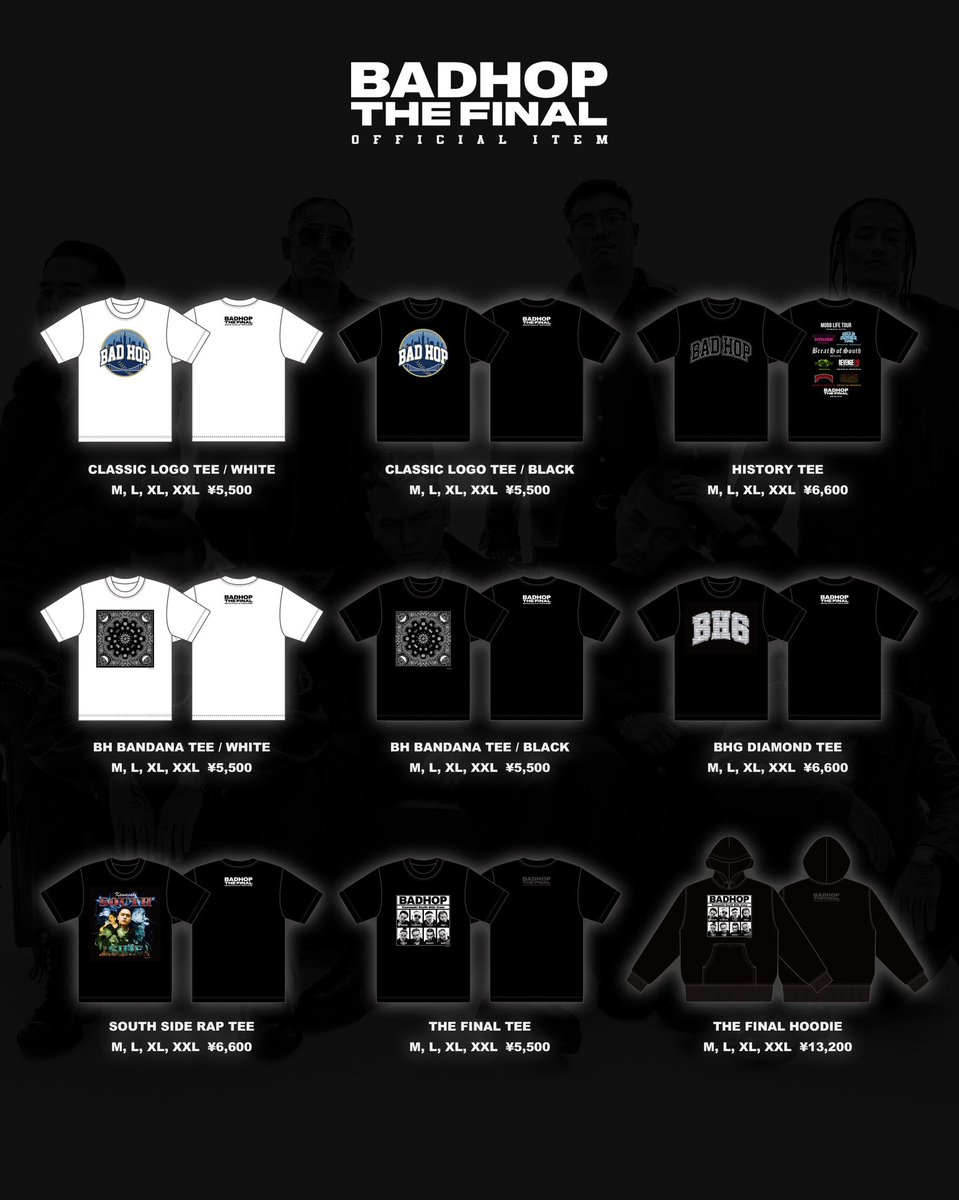 BADHOP THE FINAL Tシャツ XL 新品】BADHOP THE FINAL オフィシャル