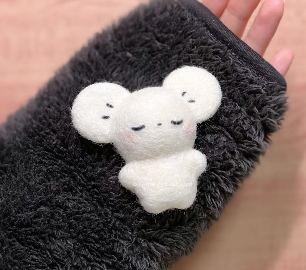 羊毛フェルトで作ったイッカネズミの子どもたち #羊毛フェルト