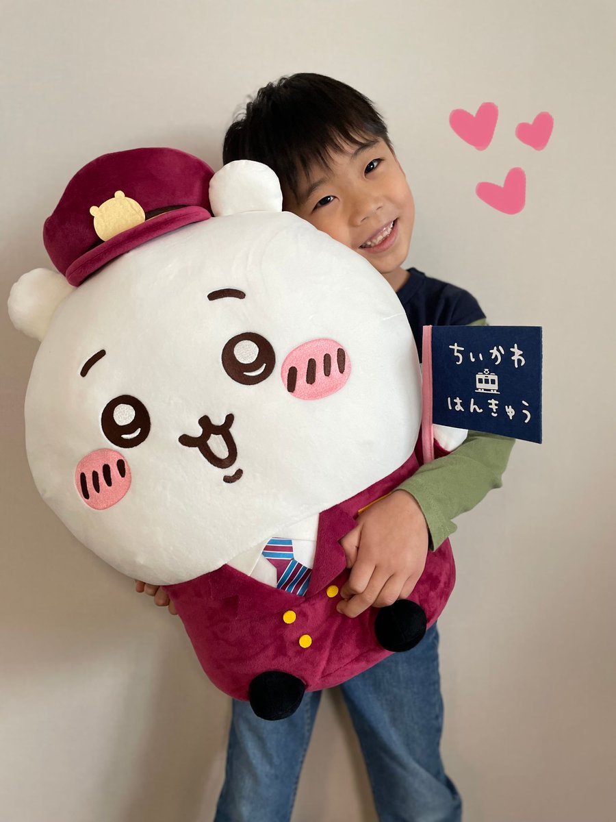 明日3/28(木)正午まで⚠ ＼ 「ちいかわ×阪急電車」BIGぬいぐるみ 9月お