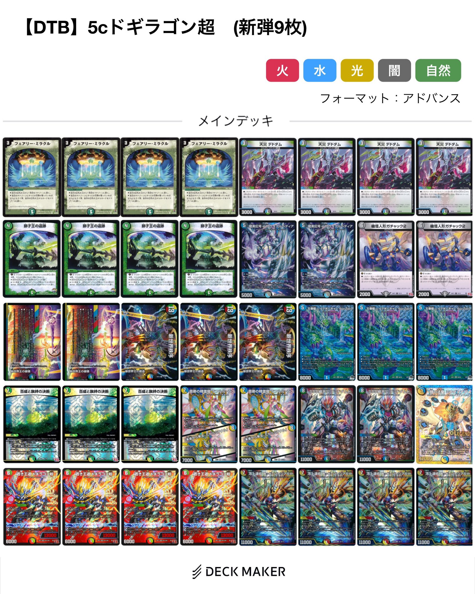 デュエマ パックマン仕様 ドギラゴン王道 デッキ デュエマ】王道の中の