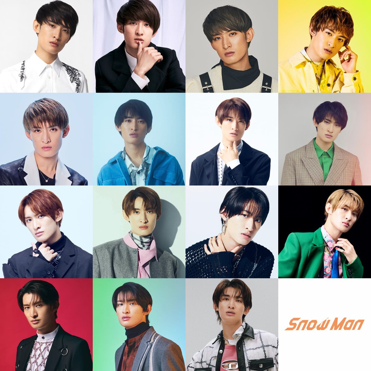 Snow Man 向井康二 歴代アー写まとめ (デビュー後)🧡 #SnowMan #向井康二