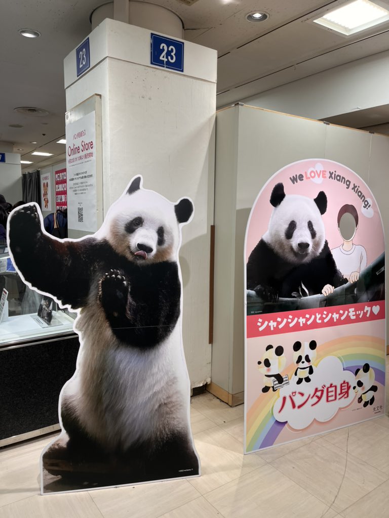 パンダ自身フェス、松坂屋上野店にて開催中！(24日まで) お馴染み