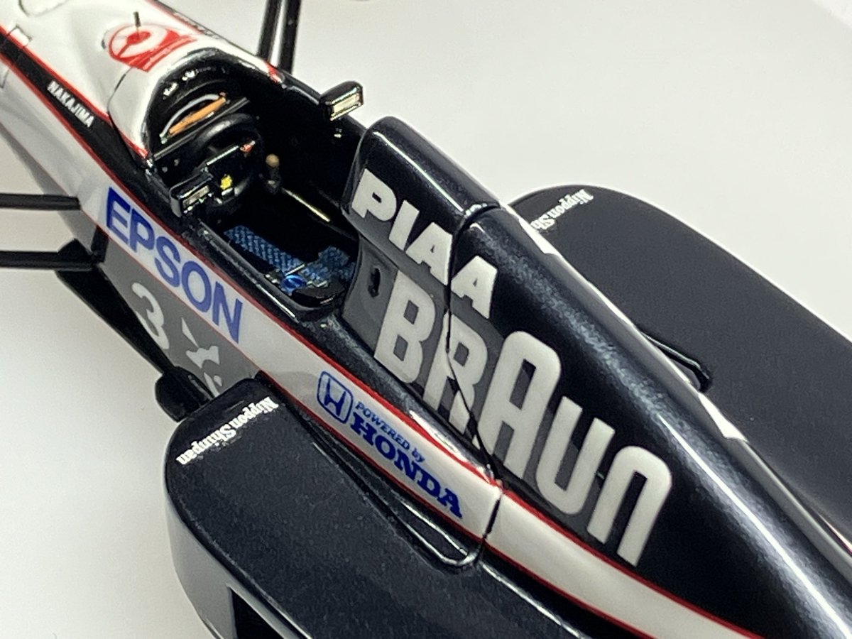 タメオ1/43ティレルホンダ020完成しました🏁中嶋悟選手が5位入賞した