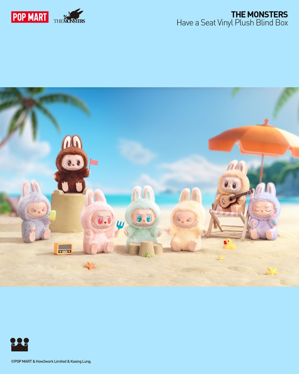 🎉THE MONSTERS - Have a Seat ぬいぐるみシリーズ ふわふわLABUBU