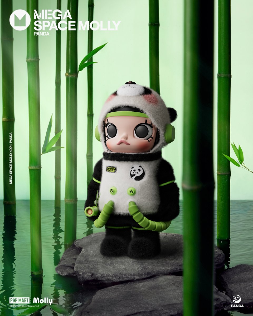 🐼MEGA SPACE MOLLY 400% PANDA SPACE MOLLYがかわいいパンダに🐼 ご