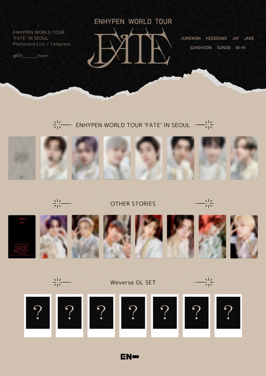 🍥⸝꙳ ⁡ ENHYPEN WORLD TOUR 'FATE' IN SEOUL + OTHER STORIES