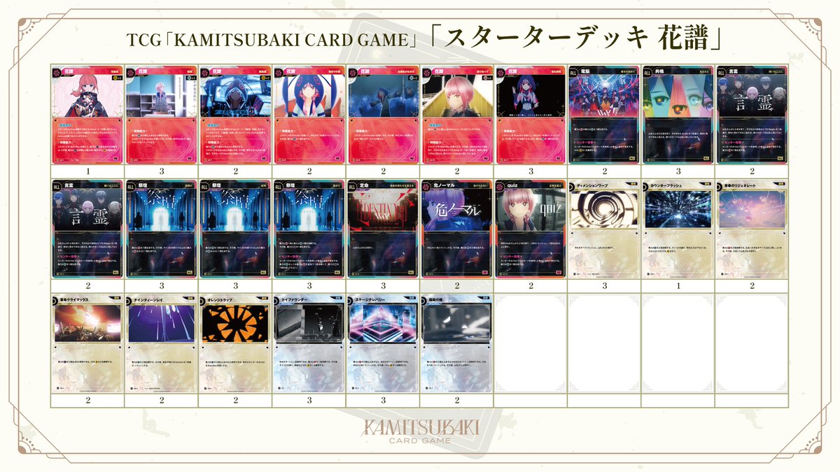 8月21日(水) 受注開始 #神椿TCG カードリスト紹介