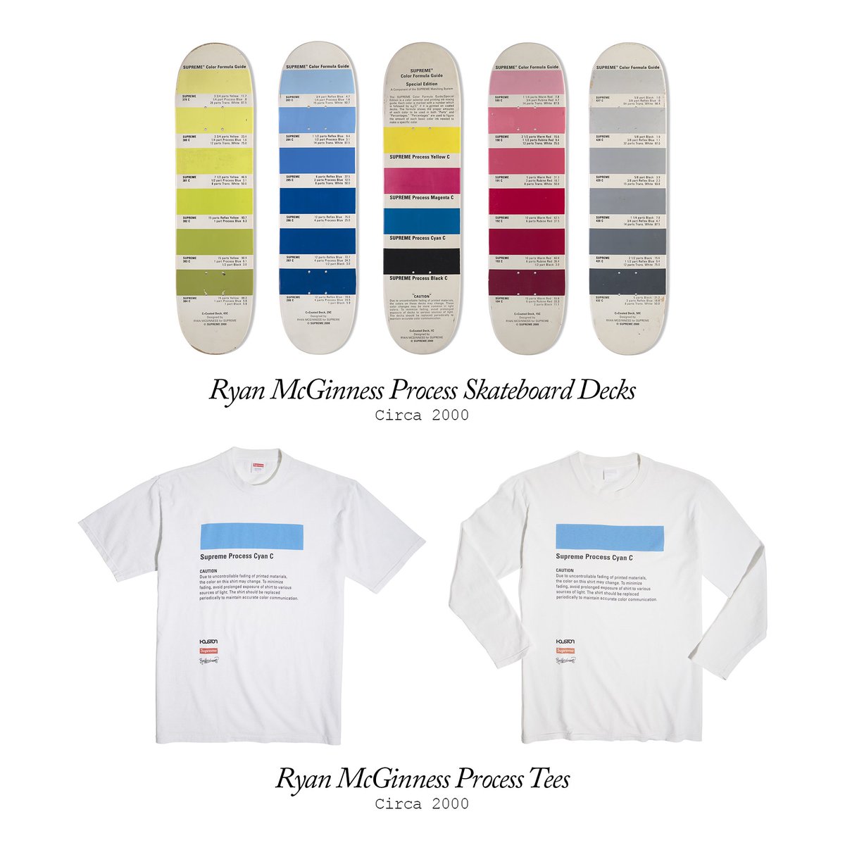 Supreme x Pantone Formula Guide 🎨 Set to release this week with