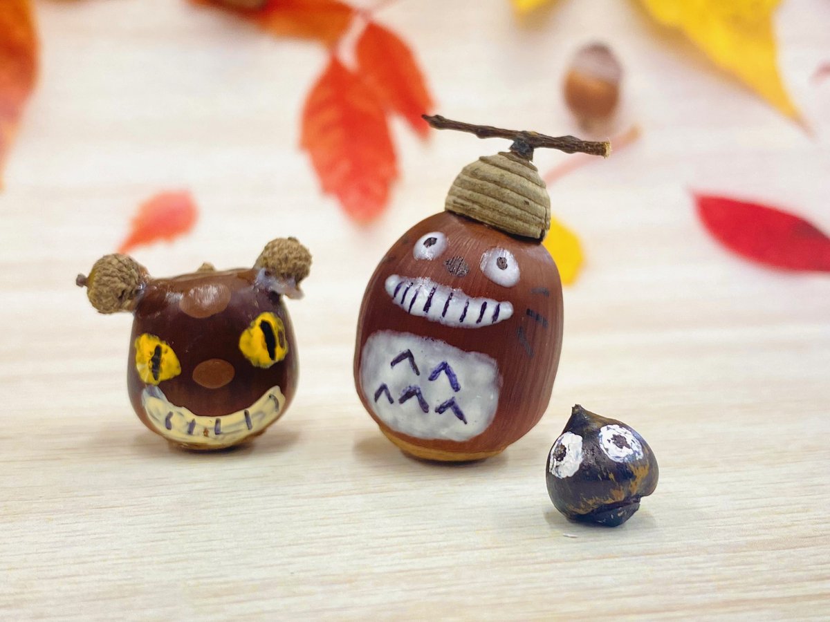 🌰どんぐりの季節🌰 今日も遠足で来た子どもたちが、笑顔で楽しそうに