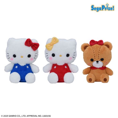 レトロな雰囲気がかわいい ぬいぐるみシリーズに ハローキティたちが