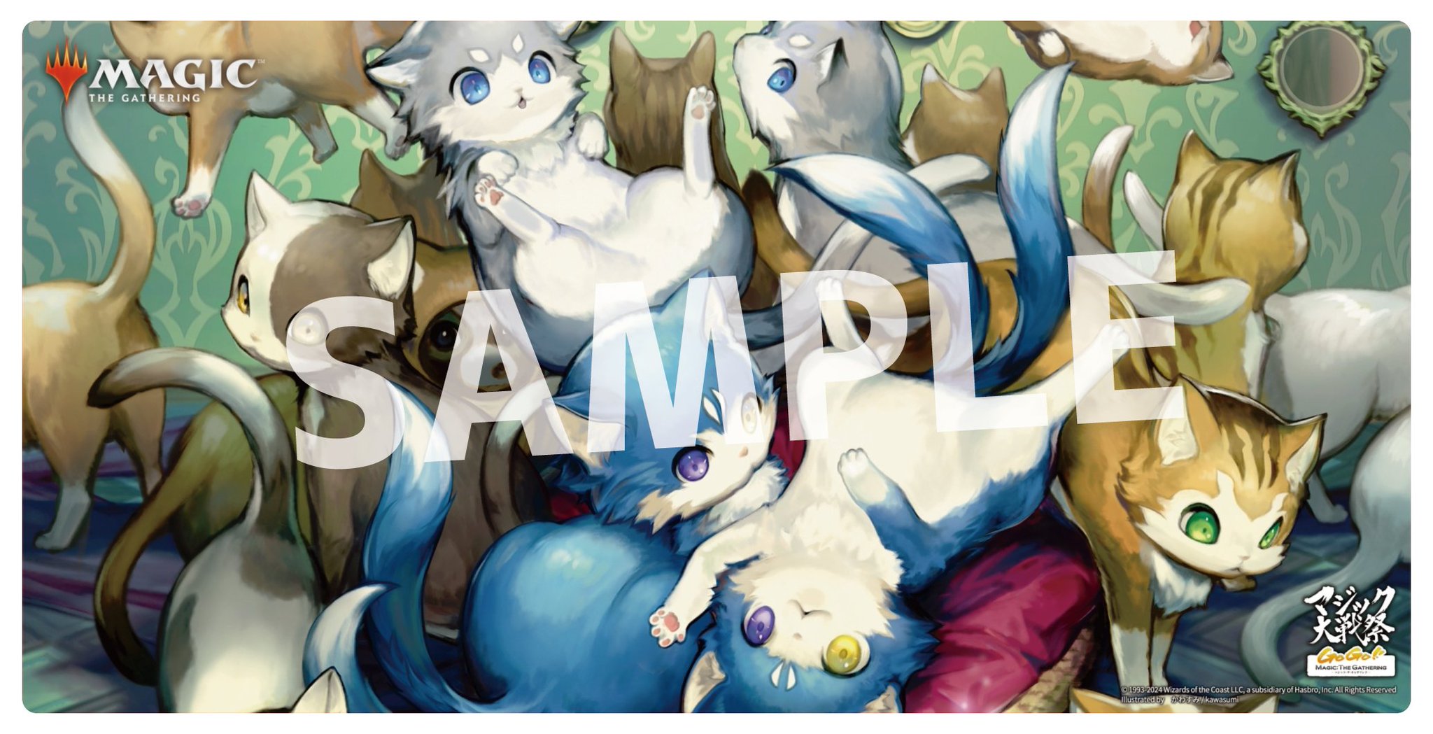 マジック大戦祭 限定 箔押し版 プレイマット ラノワールのエルフ① MTG