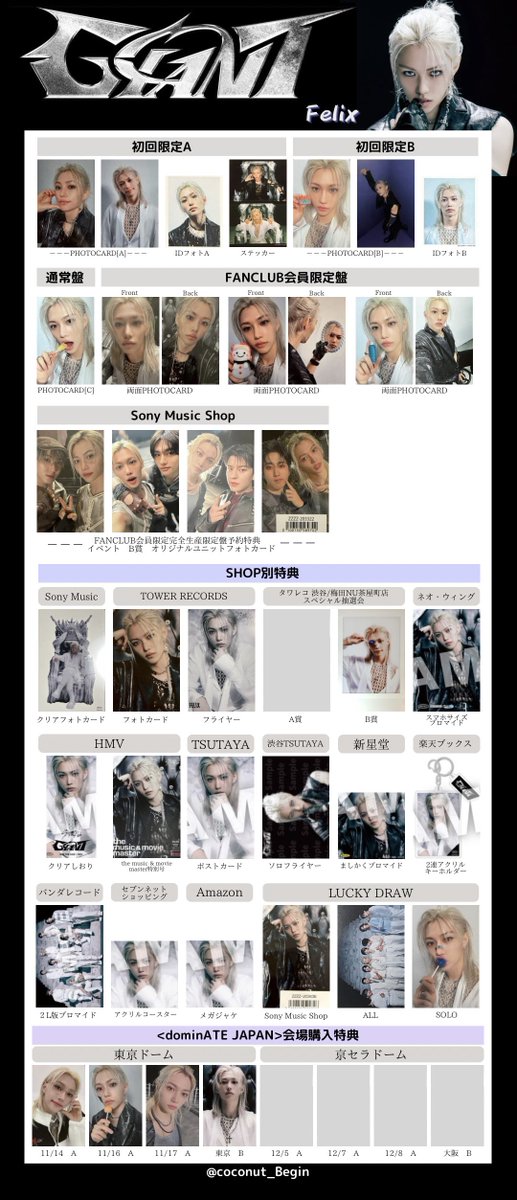 Stray Kids 日本 アルバム スキズ JP 2nd Album『GIANT』 交換