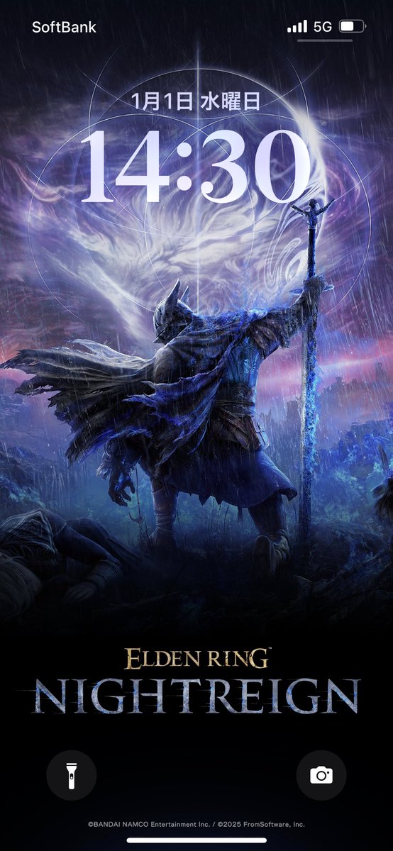 ロック画面をエルデンリングナイトレインの壁紙にしたら超かっこいい！