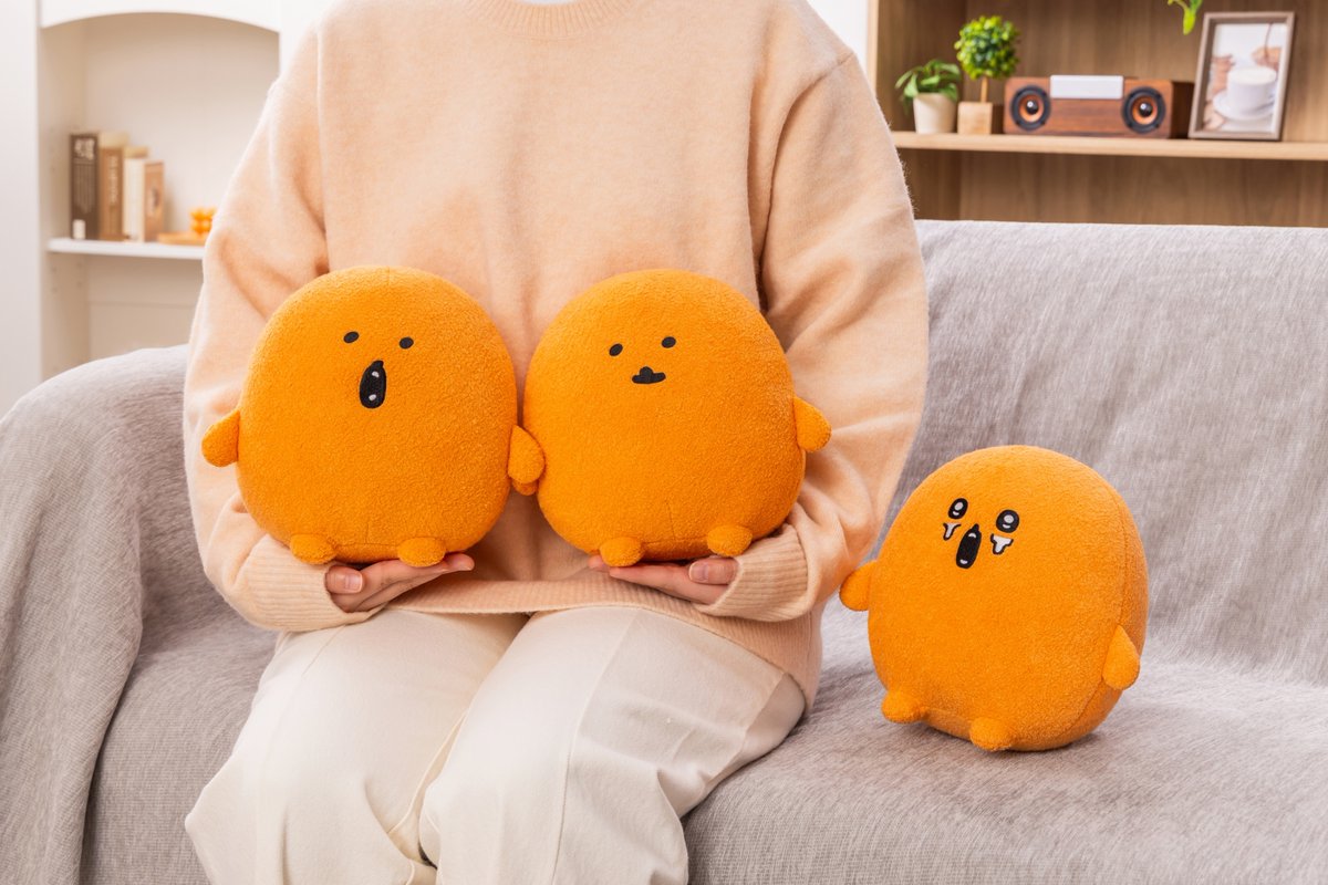 新商品／ 『もぐらコロッケぬいぐるみM』 （ふつうのおかお、泣き顔