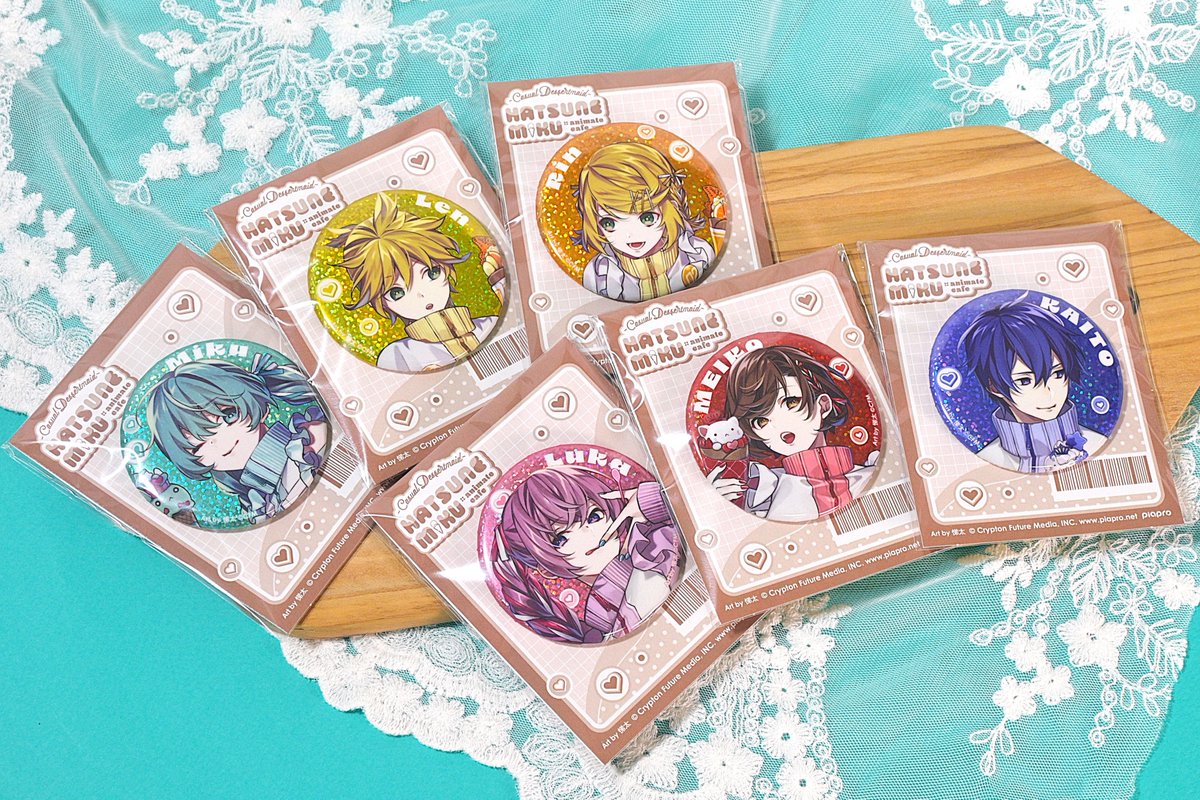 初音ミク アニメイトカフェ ニコニコ超会議2025 缶バッジ KAITO 8個 初音ミク×アニメイトカフェ-Casual Dessertmaid- | コラボ作品 | 人気