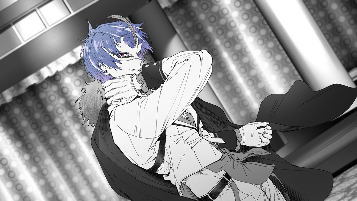 キャラクター紹介11】 藍月すりっぷ Side：怪盗 怪盗名【ブルームーン