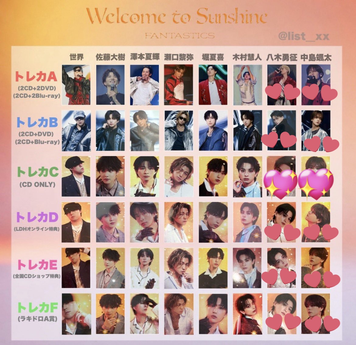 FANTASTICS ファンタ Welcome to Sunshine BEST ALBUM ベストアルバム