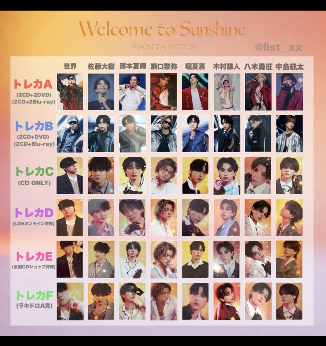 FANTASTICS ファンタ Welcome to Sunshine BEST ALBUM ベストアルバム