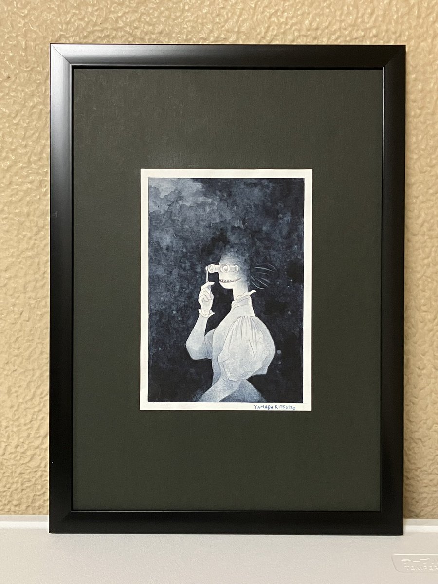 ど素人まる出しの額装。 今度、世界堂行って額を見てこよう…。