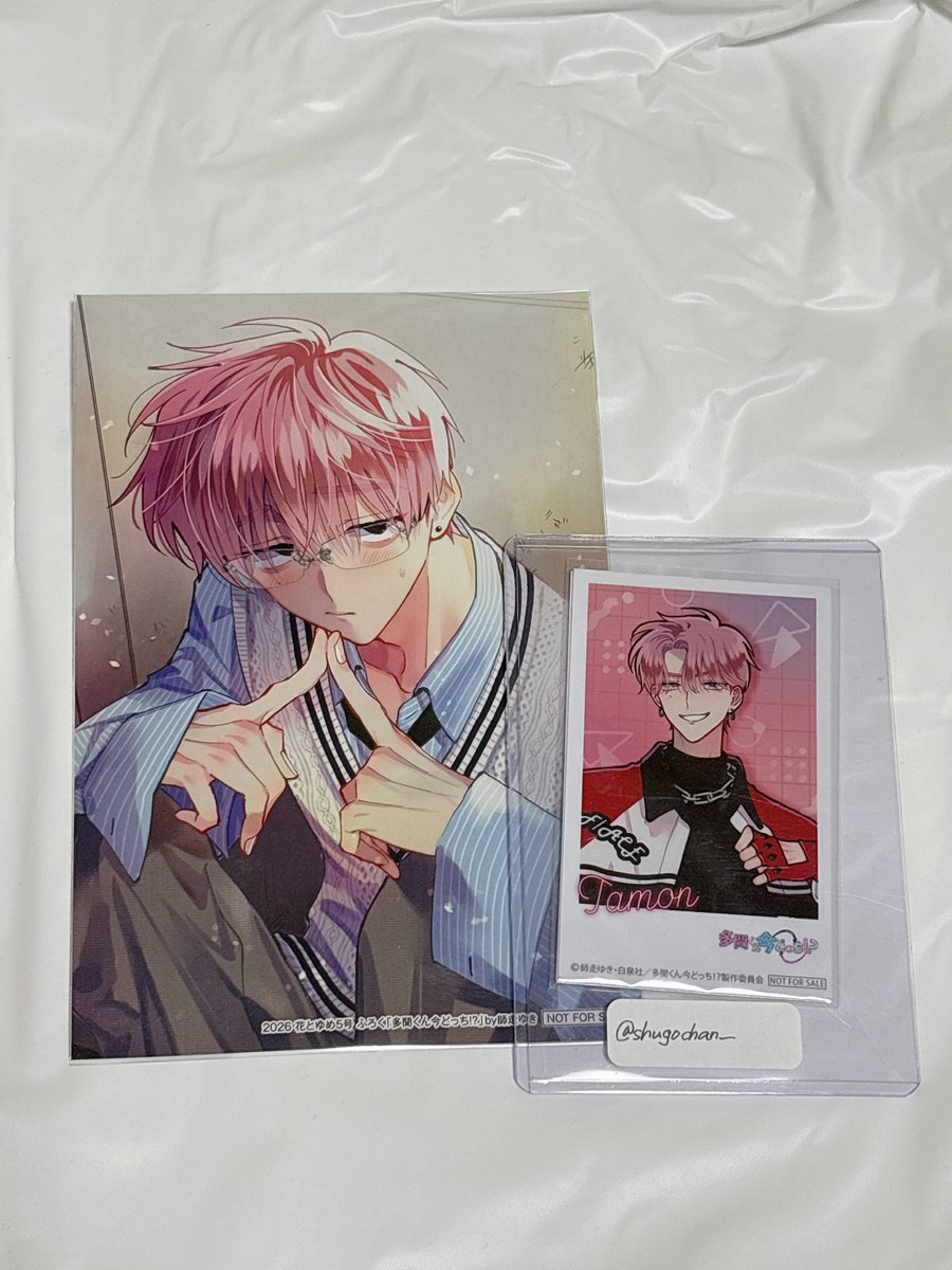 交換》花とゆめ 5号 ふろく バレンタイン メンズブロマイド - ̗̀譲 ̖́