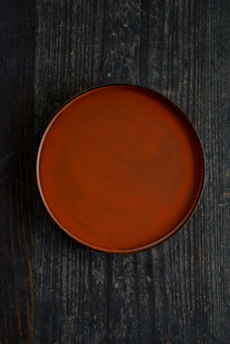 太田修嗣 漆器展 根来塗り」 根来盤・盆 : うつわノート