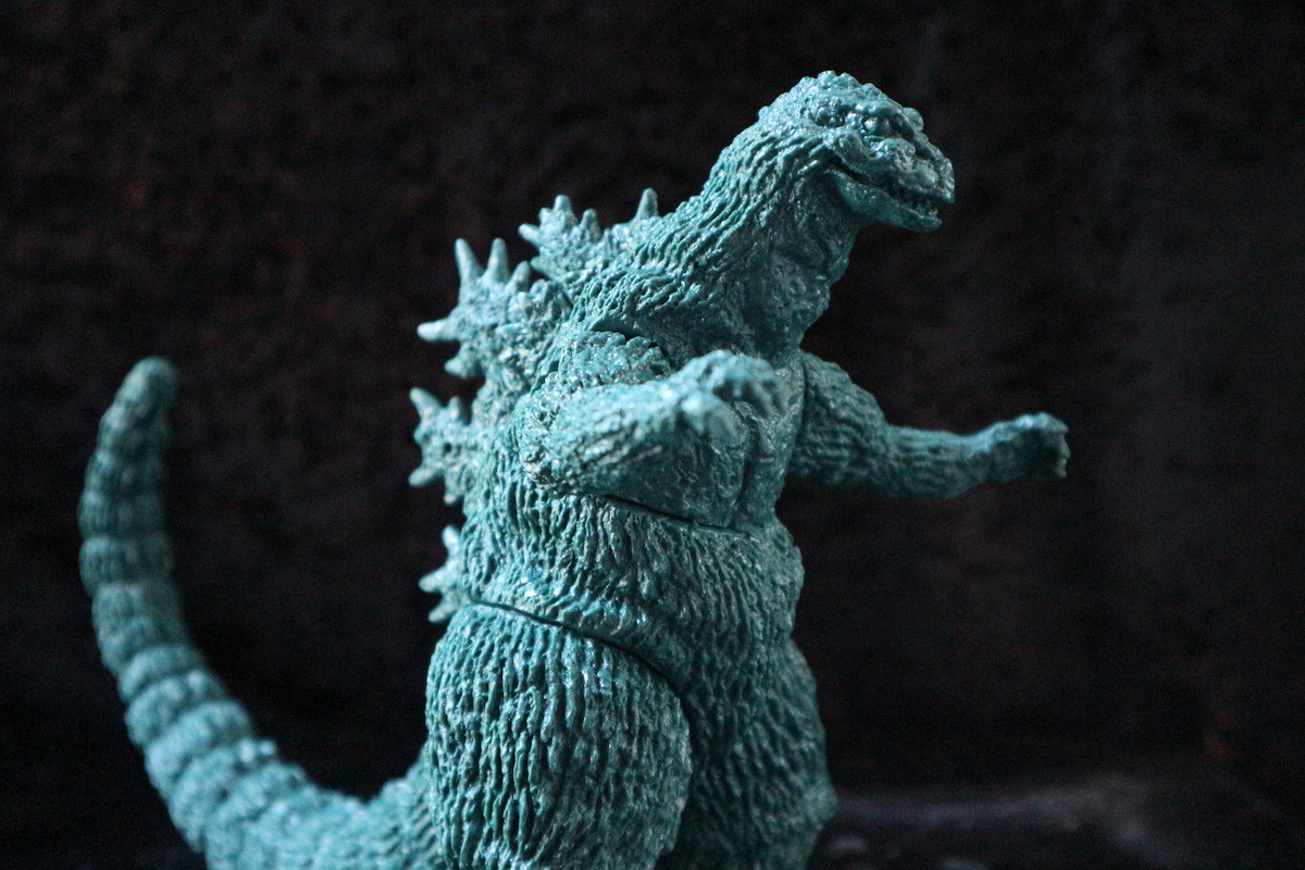 ゴジラ（1962）ソフビキット 深緑バージョン : てんつく工芸作品集