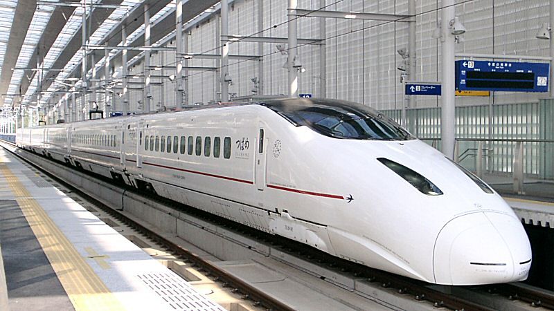 JR九州 800系 新幹線 「つばめ」 旧ロゴのペーパークラフト | ぺぱるねっと